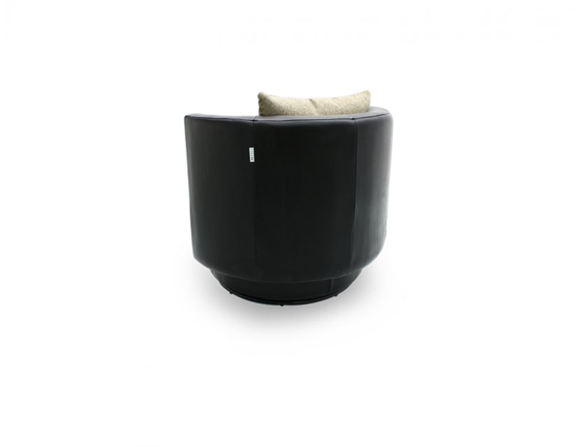 Club Swivel Leather Armchair