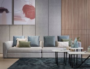 Evita Modular 4 Seater Fabric Sofa With Removable Cushion Covers Evita Modular 4 Seater Fabric Sofa With Removable Cushion Covers