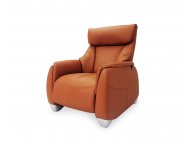 Sho Motorised Leather Recliner Sofa with High Backrest and Touch Sensors