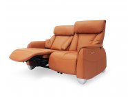 Sho Motorised Leather Recliner Sofa with High Backrest and Touch Sensors