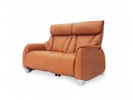 Sho Motorised Leather Recliner Sofa with High Backrest and Touch Sensors