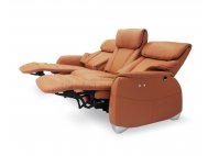 Sho Motorised Leather Recliner Sofa with High Backrest and Touch Sensors