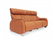 Sho Motorised Leather Recliner Sofa with High Backrest and Touch Sensors