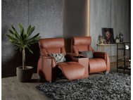 Sho Motorised Leather Recliner Sofa With Storage Box and Cupholders  | All Seats Reclinable