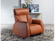 Sho Motorised Leather Recliner Sofa with High Backrest and Touch Sensors