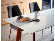 Kay Quartz Top Dining Table 1.6M with 2 Henry Chairs and 1 Henry Bench