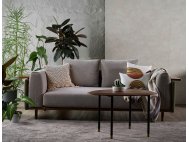 Celadon 2.5 Seater Modular Fabric Sofa With Adjustable Side Table