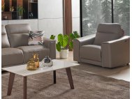 Grande Motorised Leather Recliner Sofa with High Backrests | All Seats Reclinable