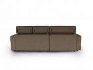 Karl SA L-Shape Fabric Sofa with Adjustable Headrests and Slim Arms
