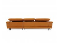 Korus L-Shape Leather Sofa with Adjustable Headrest