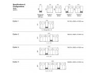 Sho Motorised Leather Recliner Sofa With Storage Box and Cupholders  | All Seats Reclinable