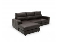 Tres L-Shape Leather Sofa with High Backrest