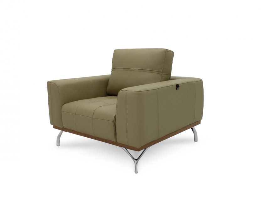 Yves Leather Sofa with Detachable Cushion