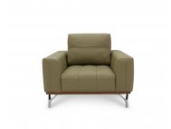 Yves Leather Sofa with Detachable Cushion