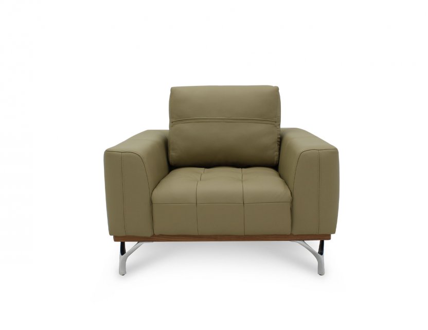 Yves Leather Sofa with Detachable Cushion