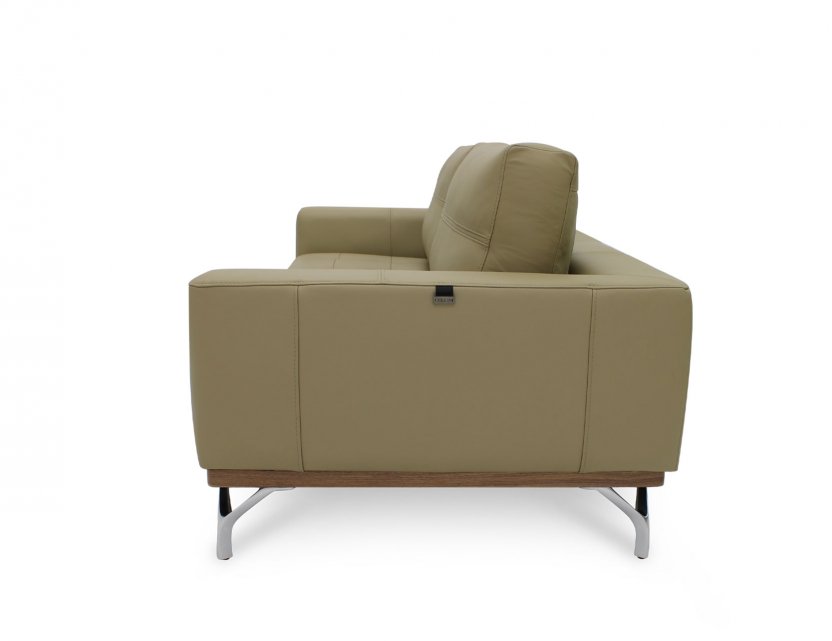 Yves Leather Sofa with Detachable Cushion