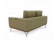 Yves Leather Sofa with Detachable Cushion