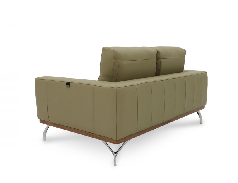 Yves Leather Sofa with Detachable Cushion