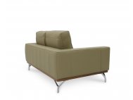 Yves Leather Sofa with Detachable Cushion